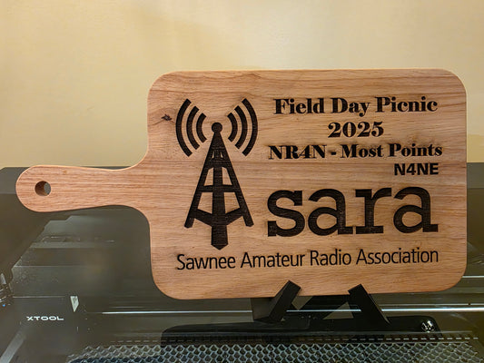 Custom engraved cutting board