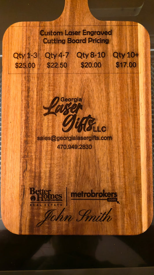 Wood Cuttung Board Custom Engraved